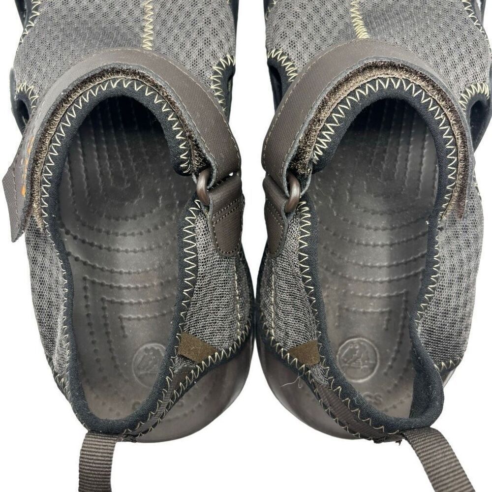 Crocs Swiftwater Mesh Sandal‎ Espresso Men's Size 12 - Picture 7 of 9
